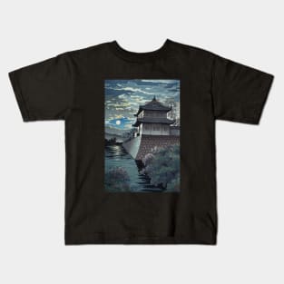 Nijo Castle at Kyoto by Tsuchiya Koitsu Kids T-Shirt